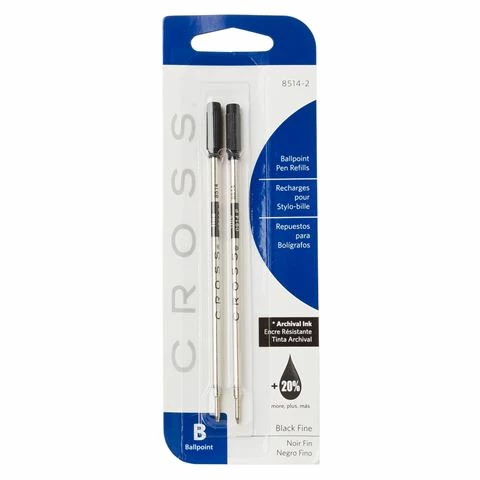Cross - 8514 Ballpoint Fine Refill Black Set 2pce