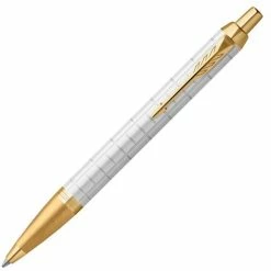 Parker - IM Premium Pearl With Gold Trim Ballpoint Pen