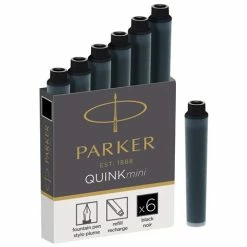 Parker - Cartridge Quink Short Black Set 6pce