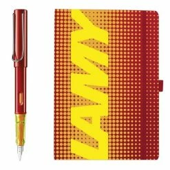 Lamy - AL-Star Glossy Red Special Edition Fountain Pen & Notebook Gift Set 2pce