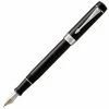 Parker - Duofold Classic Fountain Pen Black Chrome Trim Med