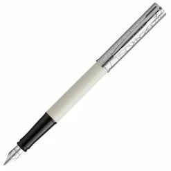 Waterman - Allure Deluxe Metal & White Lacquer Fountain Pen