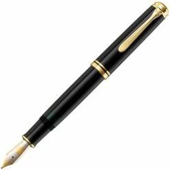 Pelikan - Souverän M800 Fountain Pen With 18k Gold Trim & A Fine Solid Gold Nib
