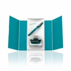 Pelikan - Classic M205 Apatite Fountain Pen Set Fine Nib 2pce