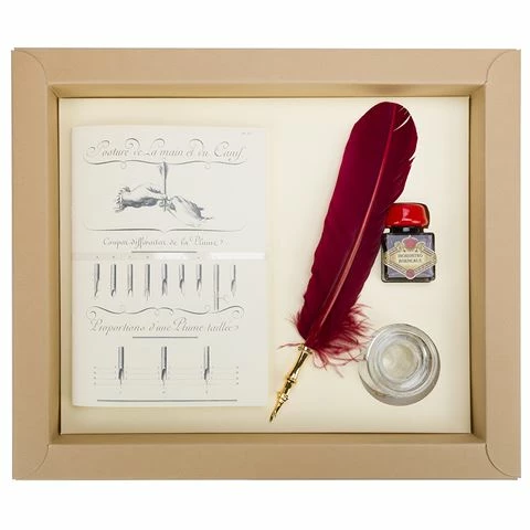 Rubinato - Quill Ink Journal Glass Inkwell Set 4pce