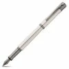 Waldmann - Tango S/Silver Square Pattern Medium Fountain Pen
