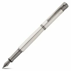 Waldmann - Tango S/Silver Square Pattern Medium Fountain Pen