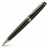 Waterman - Expert Black Ballpoint Pen With Gold Trim