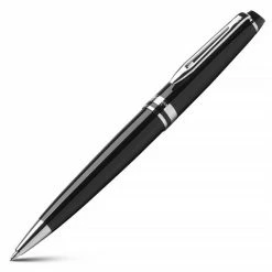Waterman - Expert Black & Chrome Ballpoint Pen