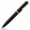 Pelikan - 600 Black Ballpoint Pen With Gold Trim