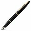 Waterman - Carene Black Fountain Pen With Gold Trim