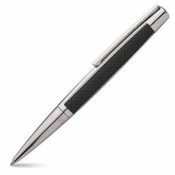 Dupont - Defi Ballpoint Pen Black Leather & Palladium