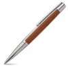 Dupont - Defi Ballpoint Pen Brown Leather & Palladium