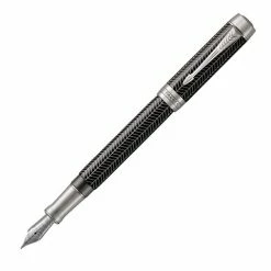 Parker - Duofold Prestige Black Chevron Fountain Pen