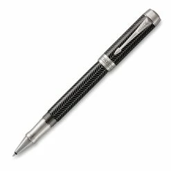 Parker - Duofold Prestige Chevron Rollerball Pen Black