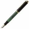 Pelikan - 800 Black & Green Fountain Pen With Extra Fine Nib