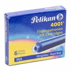 Pelikan - 4001 Ink Cartridge Royal Blue Set 6pce