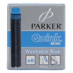 Parker - Quink Mini Fountain Pen Cartridges Blue
