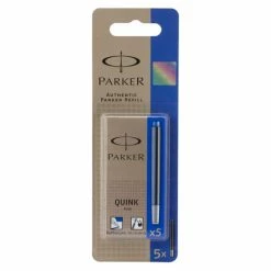 Parker - Quink Fountain Pen Cartridge Blue Set 5pce