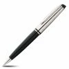 Waterman - Expert Deluxe Black Ballpoint Pen W/ Chrome Trim
