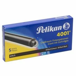 Pelikan - 4001 Giant Ink Cartridge Black Set 5pce